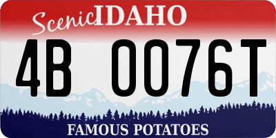 ID license plate 4B0076T
