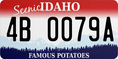 ID license plate 4B0079A