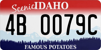 ID license plate 4B0079C