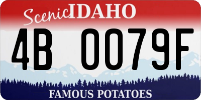 ID license plate 4B0079F