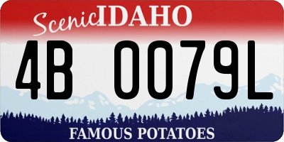 ID license plate 4B0079L