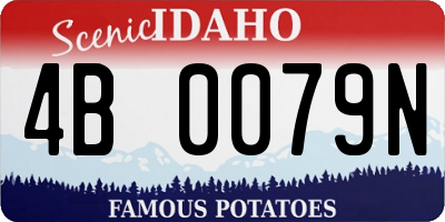 ID license plate 4B0079N