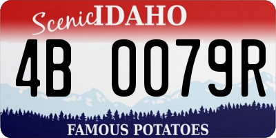 ID license plate 4B0079R