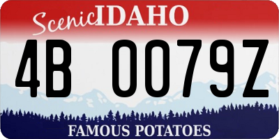 ID license plate 4B0079Z