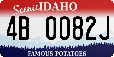 ID license plate 4B0082J