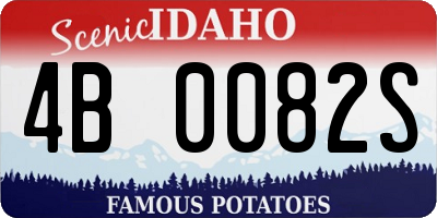ID license plate 4B0082S