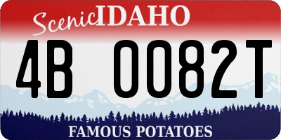 ID license plate 4B0082T