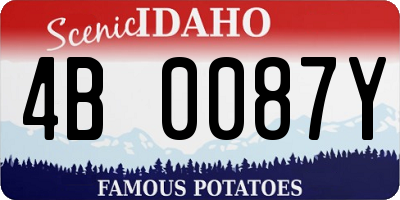 ID license plate 4B0087Y