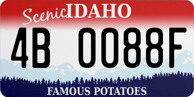ID license plate 4B0088F