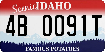 ID license plate 4B0091T