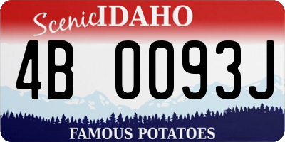 ID license plate 4B0093J