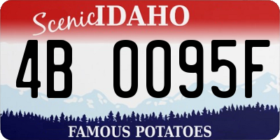 ID license plate 4B0095F