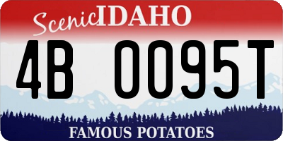 ID license plate 4B0095T
