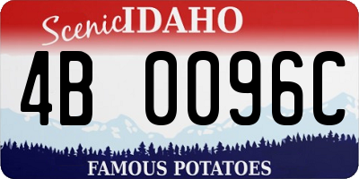 ID license plate 4B0096C