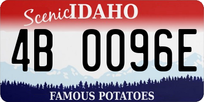 ID license plate 4B0096E