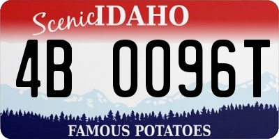 ID license plate 4B0096T