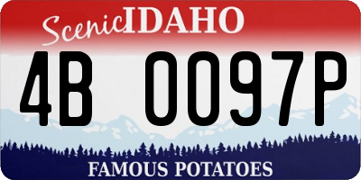 ID license plate 4B0097P