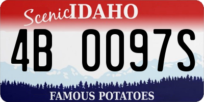 ID license plate 4B0097S