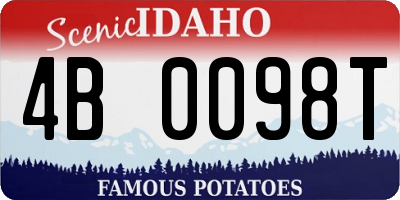 ID license plate 4B0098T