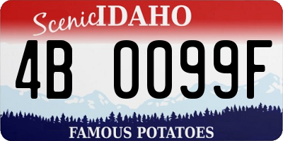 ID license plate 4B0099F