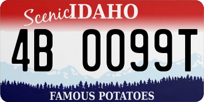 ID license plate 4B0099T