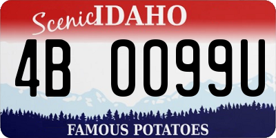 ID license plate 4B0099U