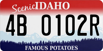 ID license plate 4B0102R