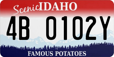 ID license plate 4B0102Y