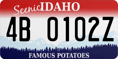 ID license plate 4B0102Z
