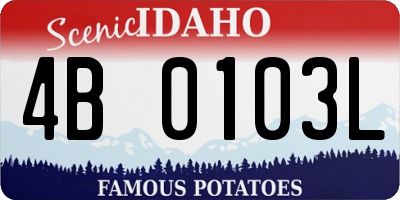 ID license plate 4B0103L