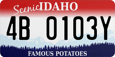 ID license plate 4B0103Y