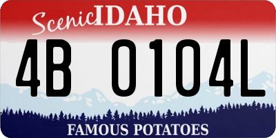 ID license plate 4B0104L