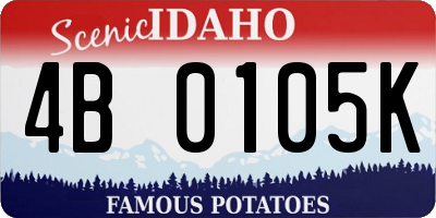 ID license plate 4B0105K