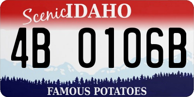 ID license plate 4B0106B