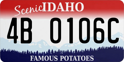 ID license plate 4B0106C