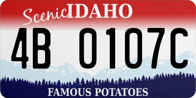 ID license plate 4B0107C