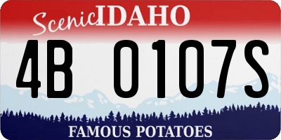 ID license plate 4B0107S