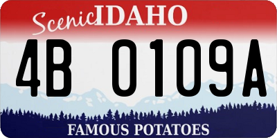 ID license plate 4B0109A