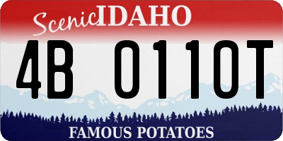 ID license plate 4B0110T