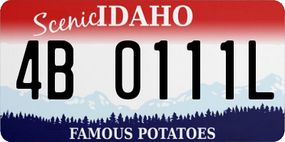 ID license plate 4B0111L