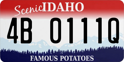 ID license plate 4B0111Q