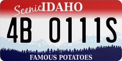 ID license plate 4B0111S