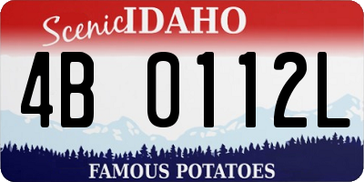 ID license plate 4B0112L