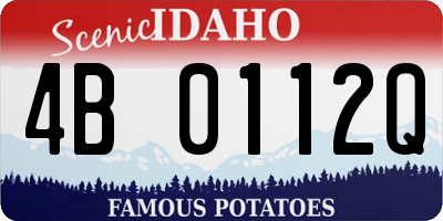 ID license plate 4B0112Q