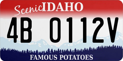 ID license plate 4B0112V