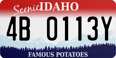 ID license plate 4B0113Y