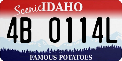 ID license plate 4B0114L
