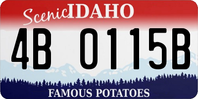 ID license plate 4B0115B