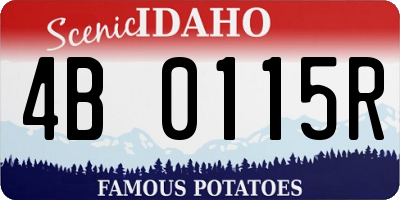 ID license plate 4B0115R