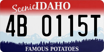 ID license plate 4B0115T